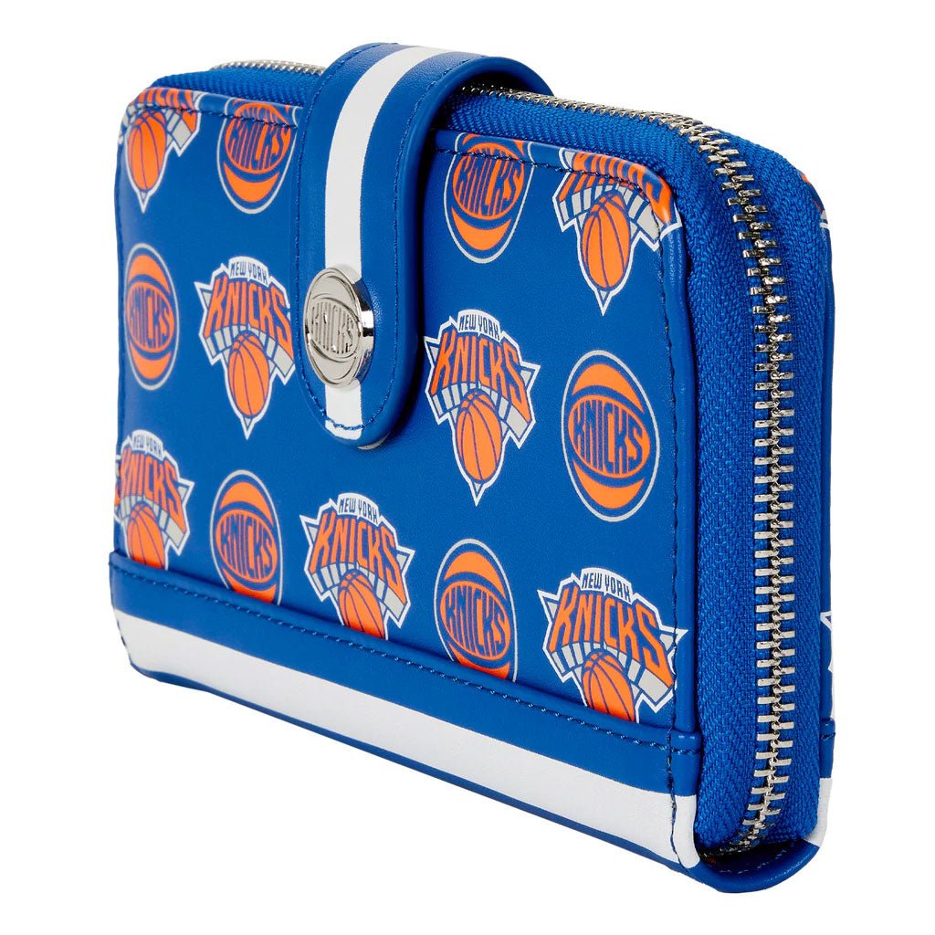 Loungefly NBA New York Knicks Logo Zip-Around Wallet - Close Up