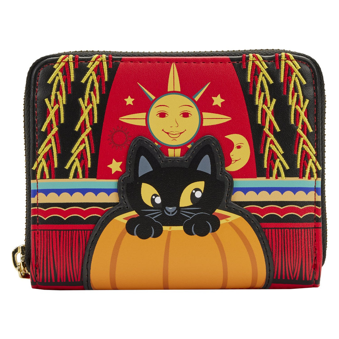 Loungefly Disney Hocus Pocus Dani Binx Zip-Around Wallet - Front