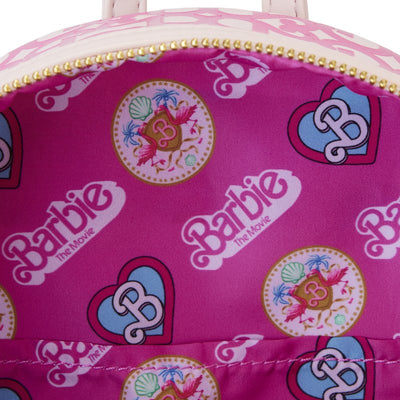 671803471283 - Loungefly Mattel Barbie Movie Logo Mini Backpack - Interior Lining