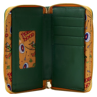 Loungefly Disney Classic Book Robin Hood Zip-Around Wallet - Interior