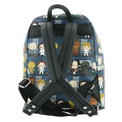 Loungefly x Star Wars A New Hope Chibi Characters Mini Backpack - BACK