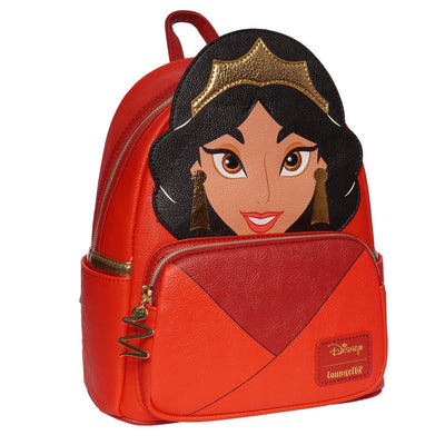 Loungefly Disney Aladdin Jasmine Red Cosplay Mini Backpack - Entertainment Earth Ex - Side View