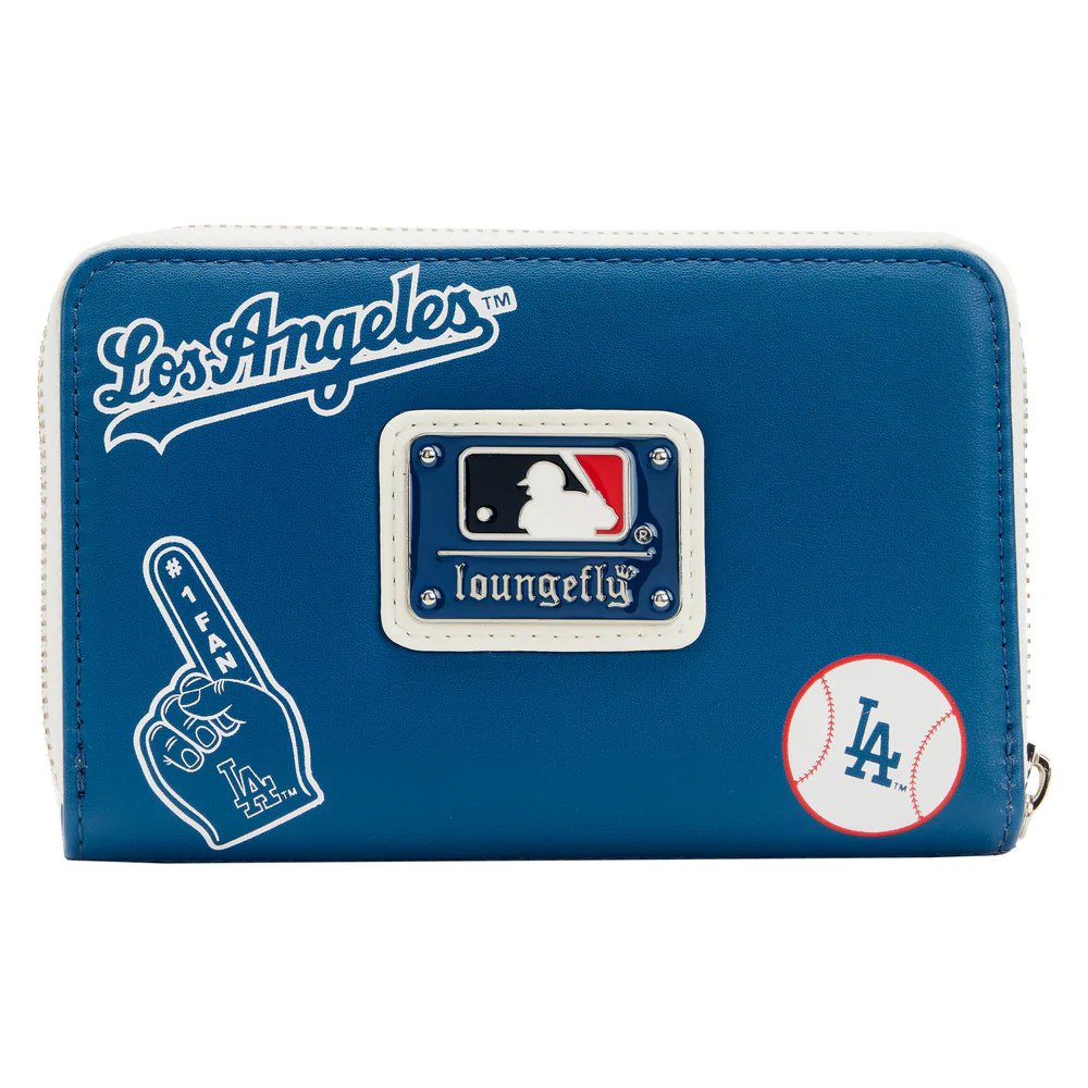 Loungefly MLB Los Angeles Dodgers Patches Zip-Around Wallet - Back