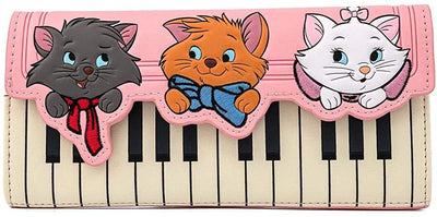Disney Aristocats Piano Kitties Trifold Wallet