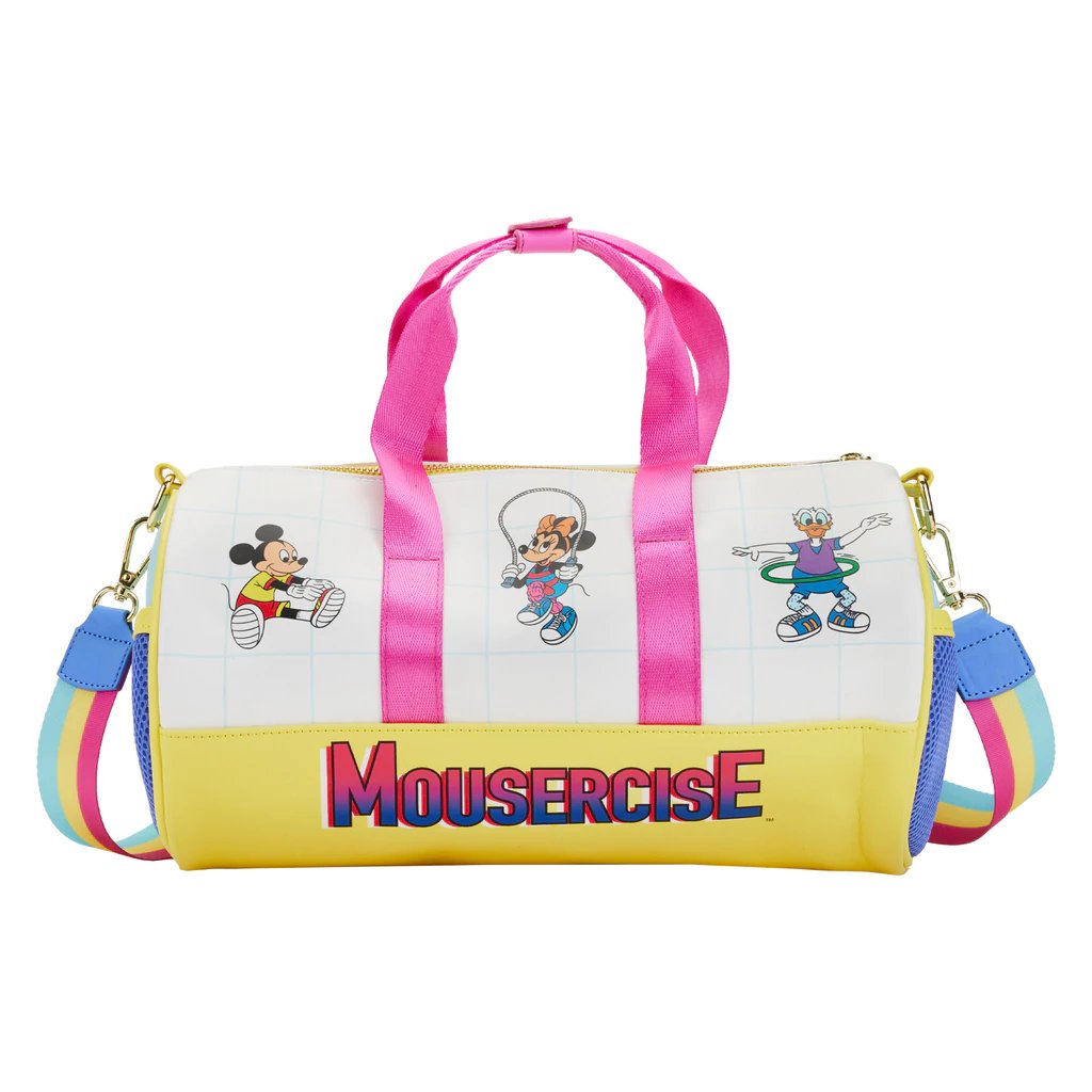 Loungefly Disney Mousercise Duffle Bag - Back
