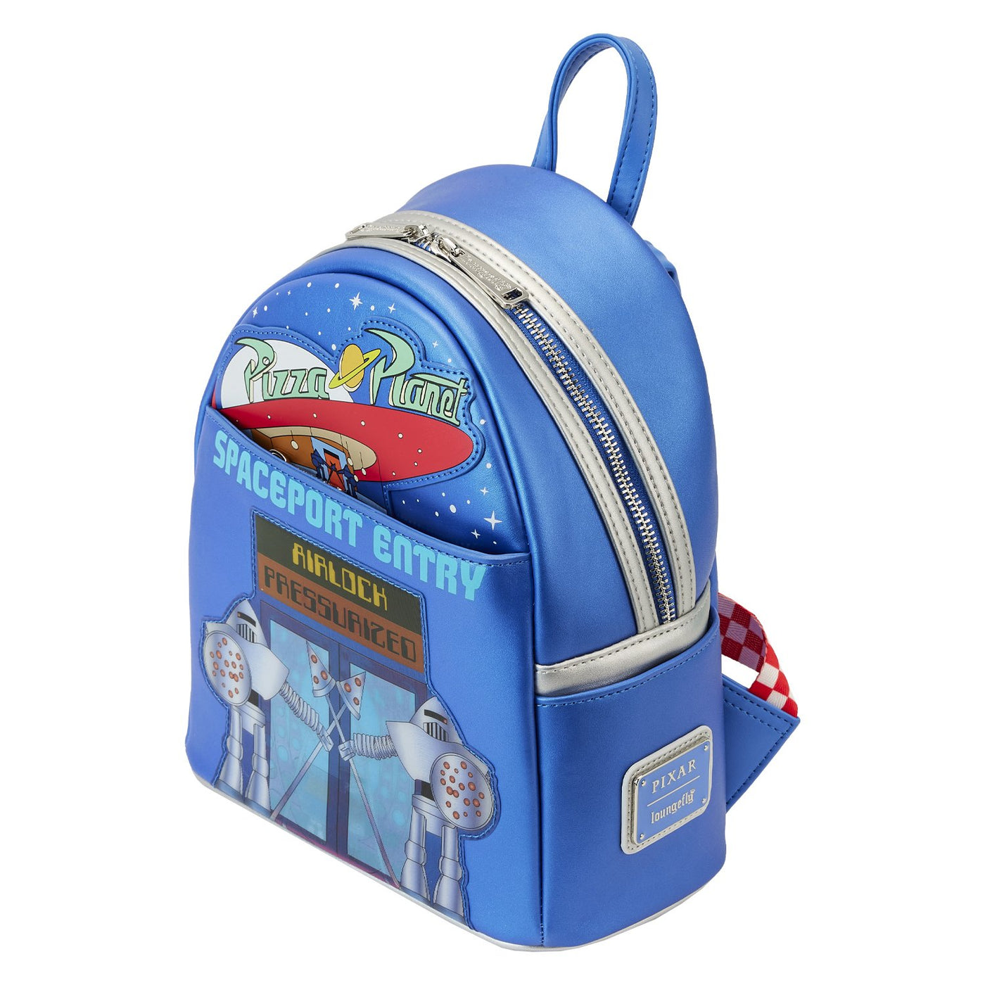 Loungefly Pixar Toy Story Pizza Planet Space Entry Mini Backpack - Top View - 671803393714