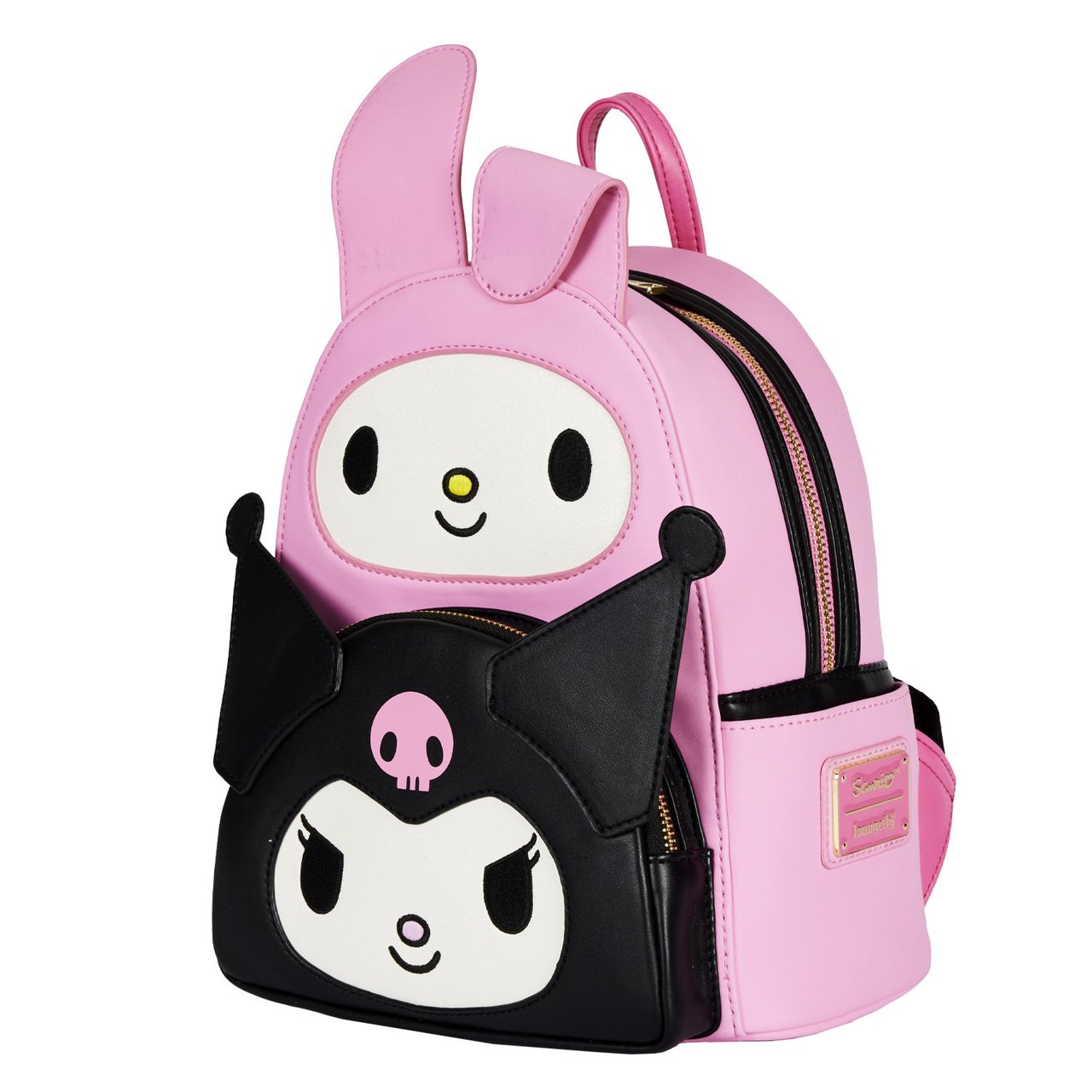 Loungefly Sanrio My Melody Kuromi Double Pocket Mini Backpack - Close Up