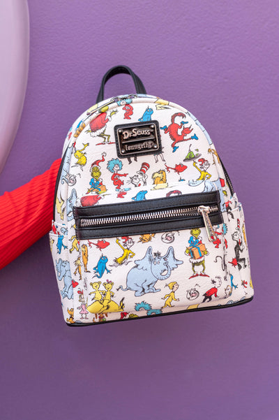 707 Street Exclusive - Loungefly Dr Seuss Characters Mini Backpack - IRL Front