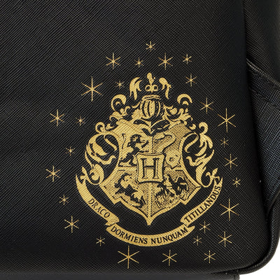 671803452121 - Loungefly Harry Potter Trilogy Series 2 Triple Pocket Mini Backpack - Back Hit
