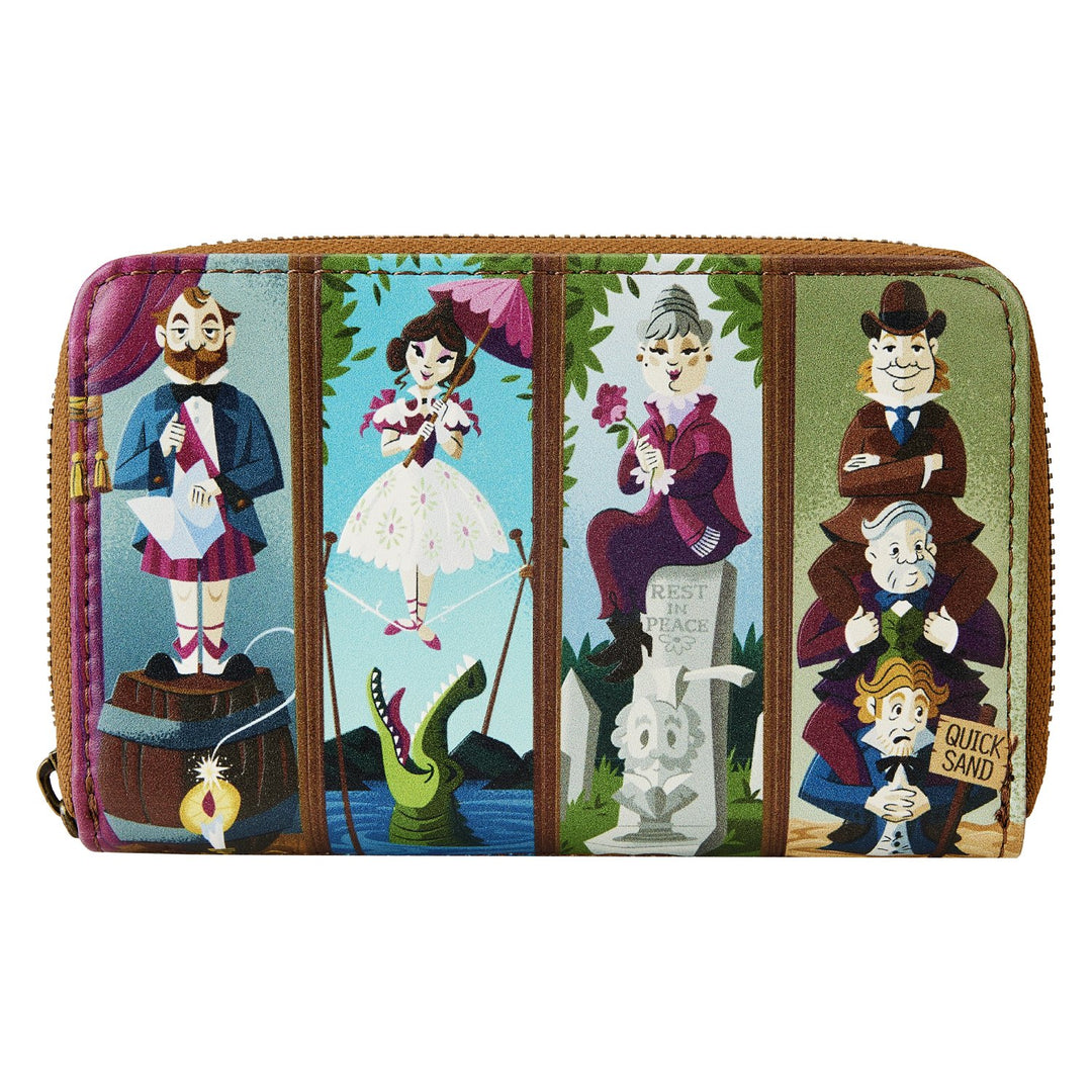 Loungefly Disney Haunted Mansion Portraits Zip-Around Wallet - Front