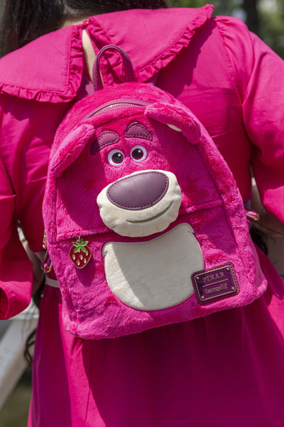 Loungefly Disney Pixar Toy Story Lotso Cosplay Sherpa Mini Backpack