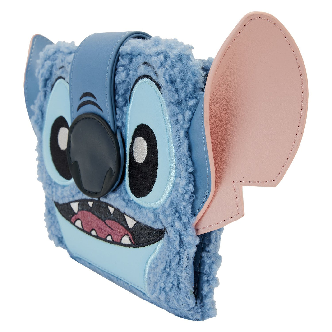 Loungefly Disney Stitch Plush Bifold Wallet - Side View