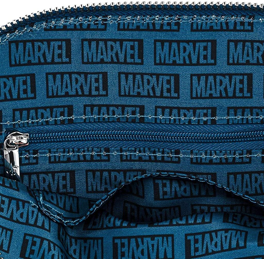 Loungefly Marvel Skottie Young Chibi Group Crossbody Bag - Interior Lining