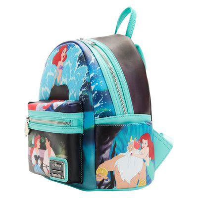 Loungefly Disney The Little Mermaid Princess Scenes Series Mini Backpack -  - Side View