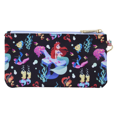 Loungefly Disney The Little Mermaid 35th Anniversary Life is the Bubbles Nylon Wristlet Wallet - Back