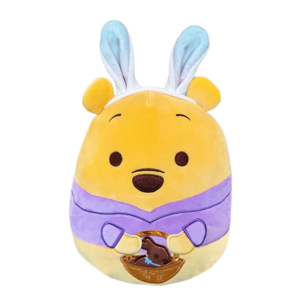 Squishmallows Disney Easter 8" Winnie the Pooh Easter Bunny Plush Toy - Front