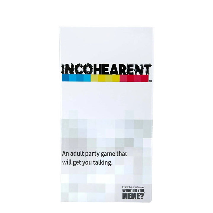 810816030333 - Incohearent by WHAT DO YOU MEME? Adult Party Card Game - Front