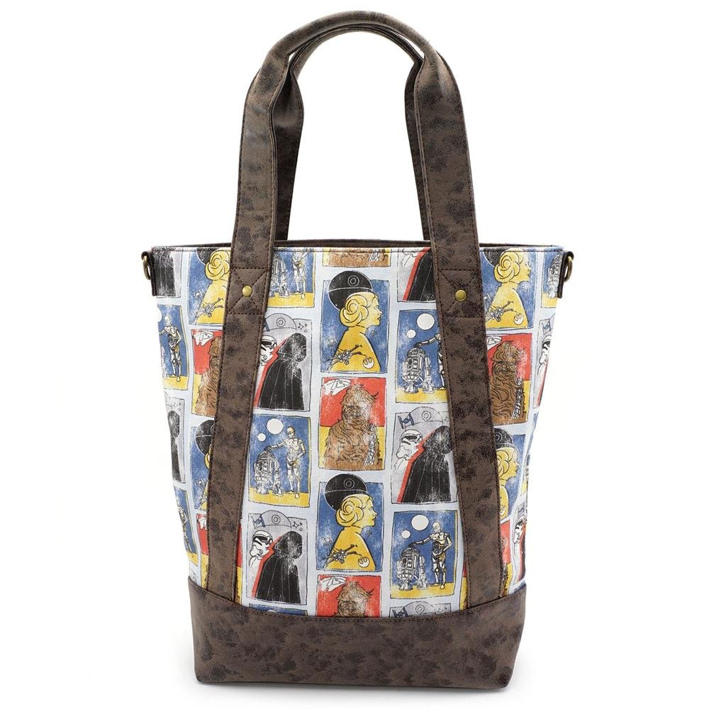 LOUNGEFLY X STAR WARS CARDS TOTE CROSSBODY - BACK