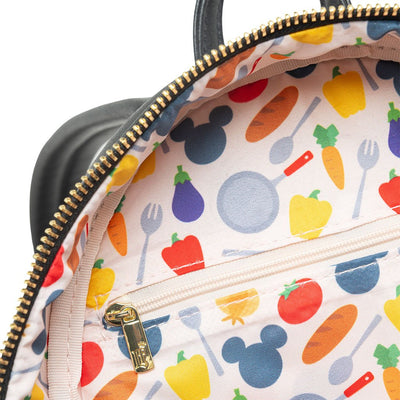 707 Street Exclusive - Loungefly Disney Chef Mickey Cosplay Mini Backpack - Interior Lining