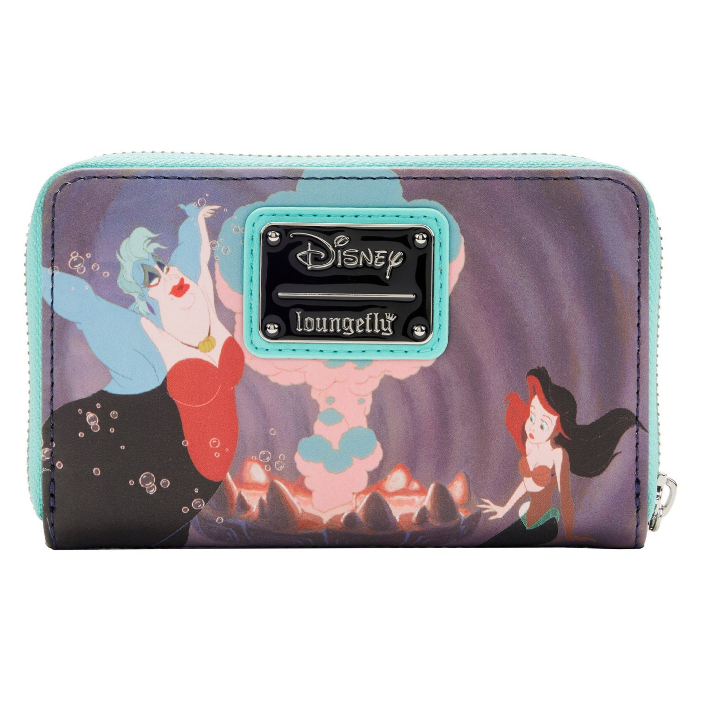 Loungefly Disney The Little Mermaid Princess Scenes Series Zip-Around Wallet - Back