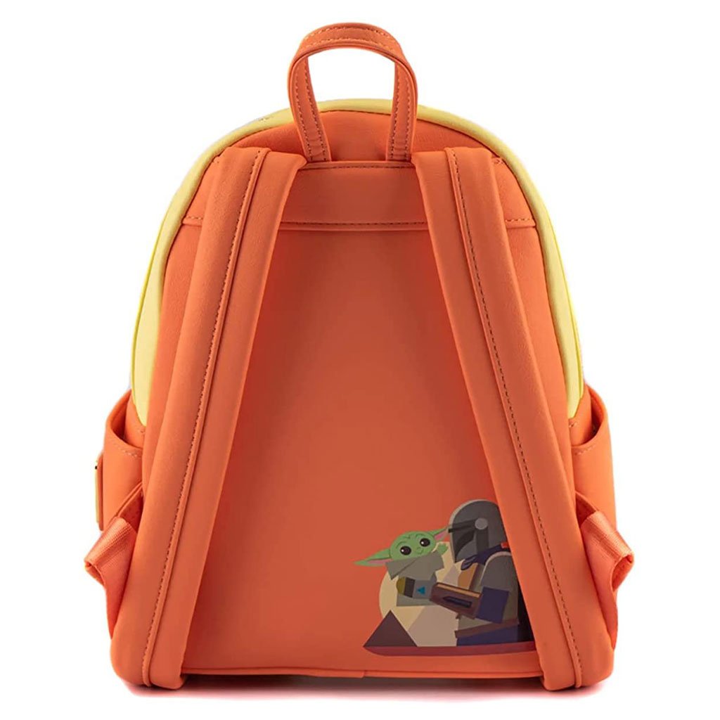 NYCC Ex - Loungefly Star Wars The Mandalorian Grogu in Cradle Mini Backpack - Bacl