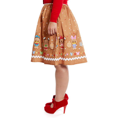 Stitch Shoppe by Loungefly Disney Gingerbread Friends Sandy Skirt - Side View