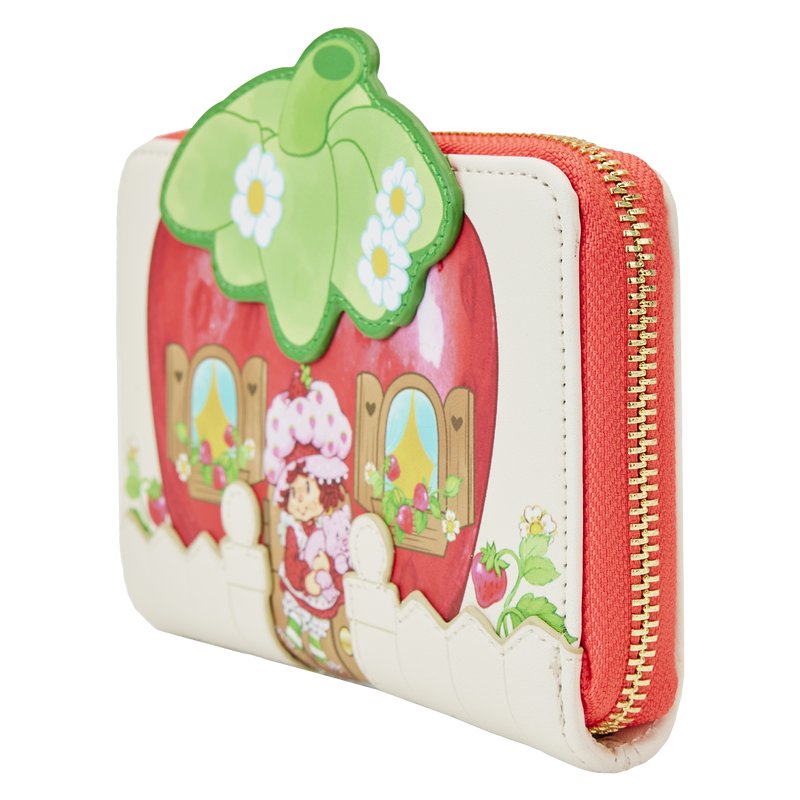Loungefly Strawberry Shortcake Strawberry House Zip Around Wallet - Side View