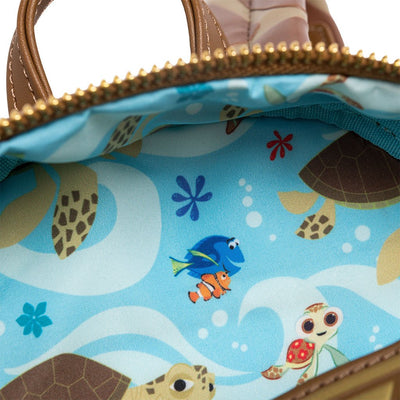707 Street Exclusive - Loungefly Disney Pixar Finding Nemo Crush Cosplay Mini Backpack - Loungefly mini backpack Interior Lining