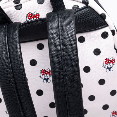 707 Street Exclusive - Loungefly Sanrio Hello Kitty Polka Dot Mini Backpack - Back Close Up