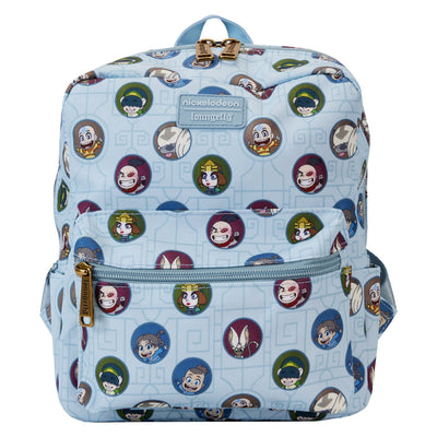 Loungefly Nickelodeon Avatar the Last Airbender Allover Print Square Nylon Mini Backpack - Front