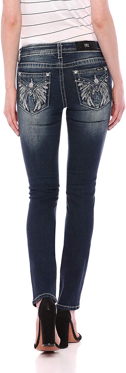 Flying High Embellished Straight Jeans