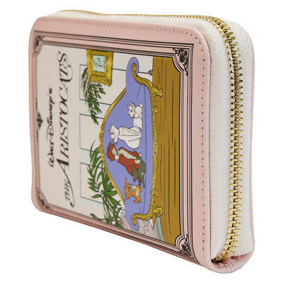 671803446601 - Loungefly Disney The Aristocats Classic Book Zip-Around Wallet - Side View