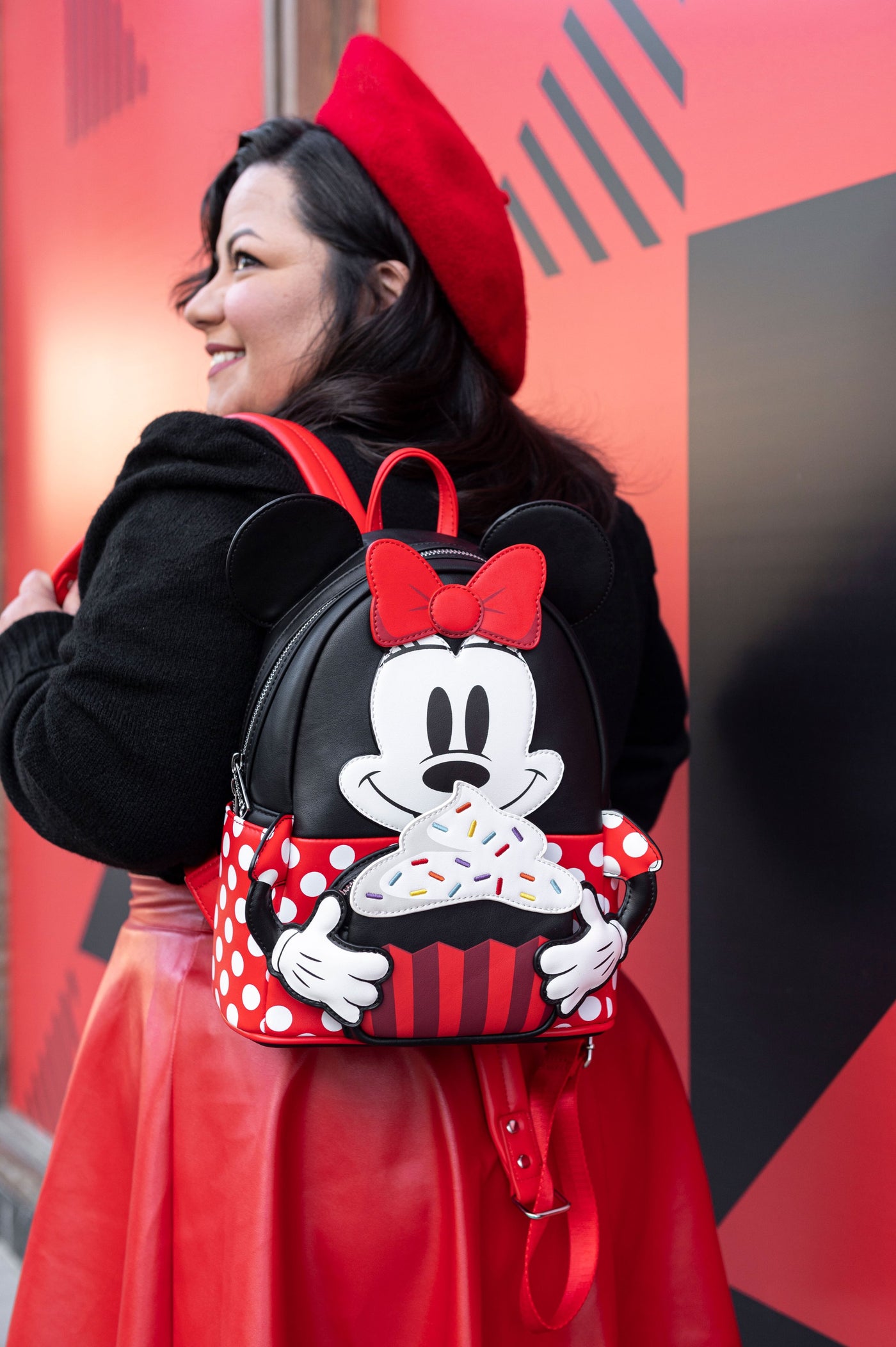 Loungefly Disney Minnie "Oh My" Cosplay Sweets Mini Backpack