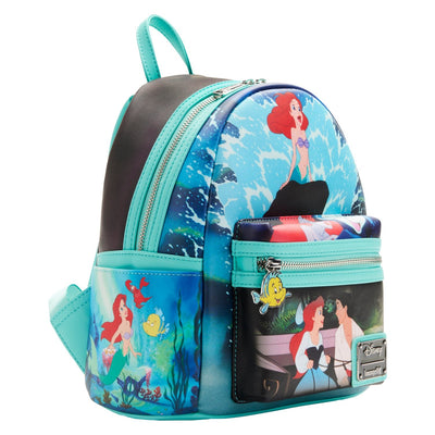 Loungefly Disney The Little Mermaid Princess Scenes Series Mini Backpack -  Alternate Side View