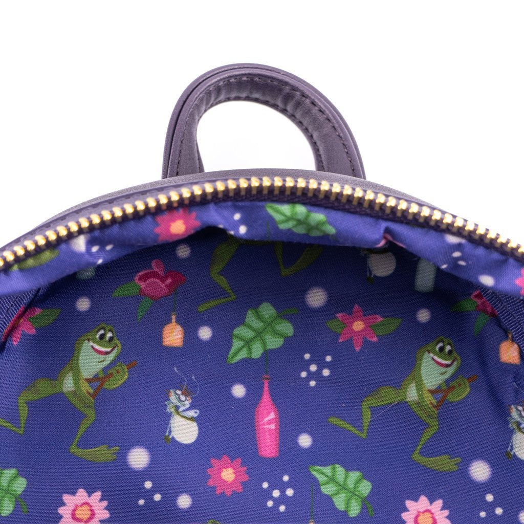 Loungefly Disney Princess and the Frog Tiana's Palace Mini Backpack Lining