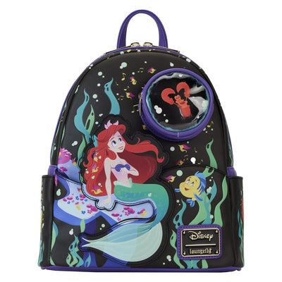 Loungefly Disney The Little Mermaid 35th Anniversary Life is the Bubbles Mini Backpack - Front
