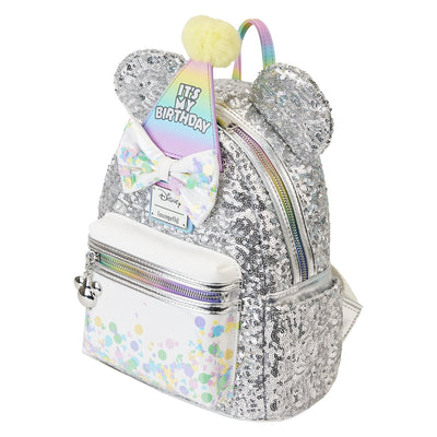 Loungefly Disney Mickey and Friends Birthday Celebration Mini Backpack - Top View