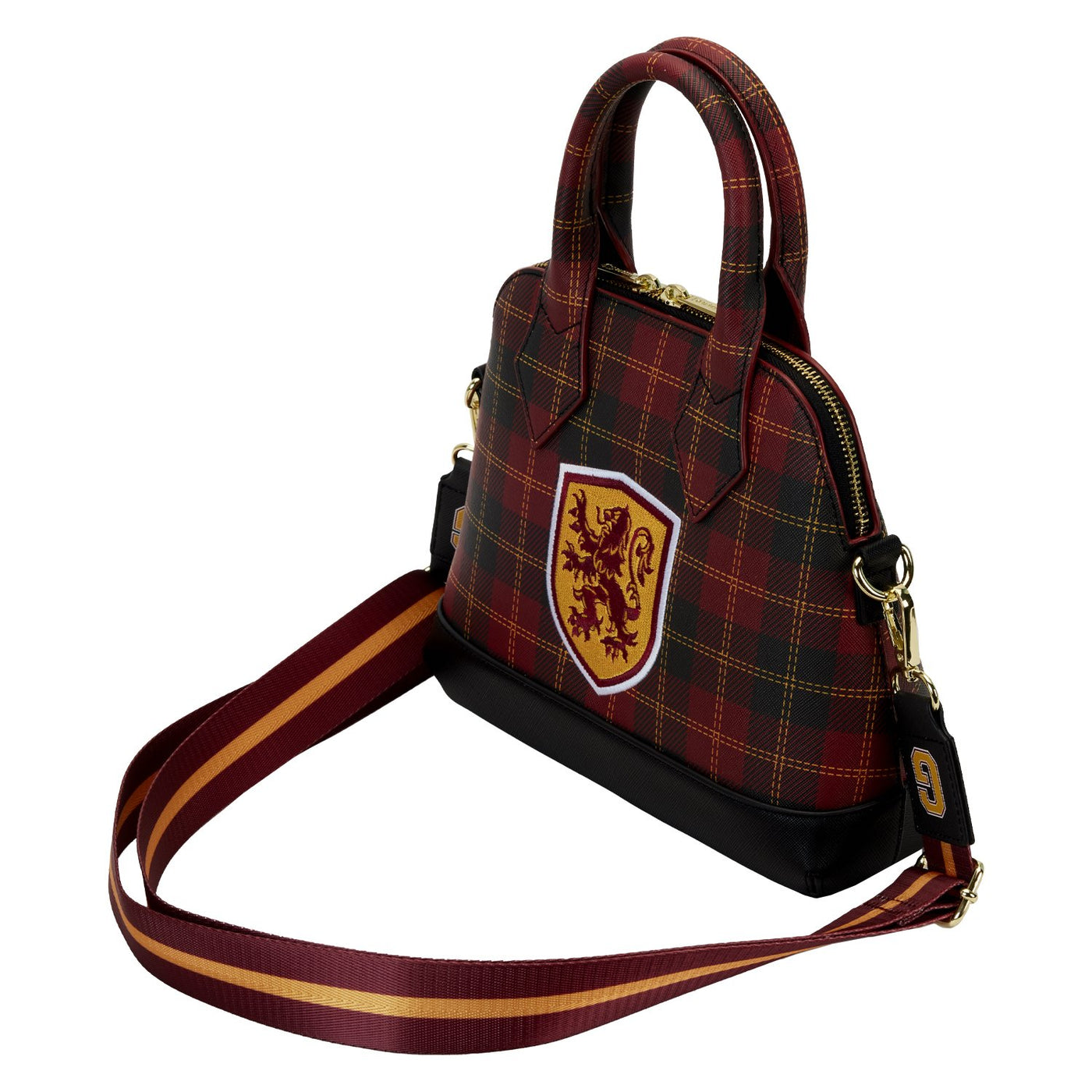 Loungefly Warner Brothers Harry Potter Varsity Gryffindor Plaid Crossbody - Top View