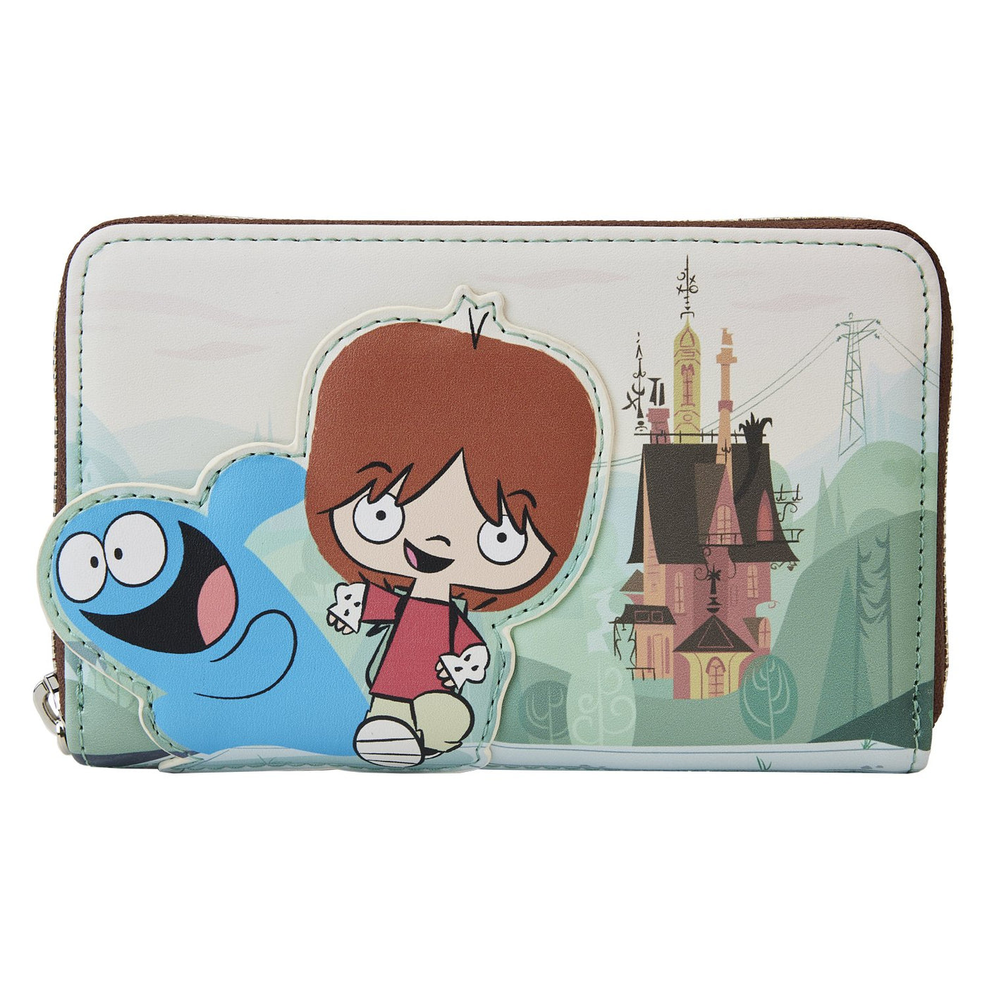 Loungefly Cartoon Network Foster's Home For Imaginary Friends Mac and Blue Zip-Around Wallet - Front