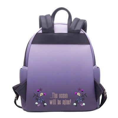707 Street Exclusive - Loungefly Disney Villains Scene Ursula Mini Backpack - Back