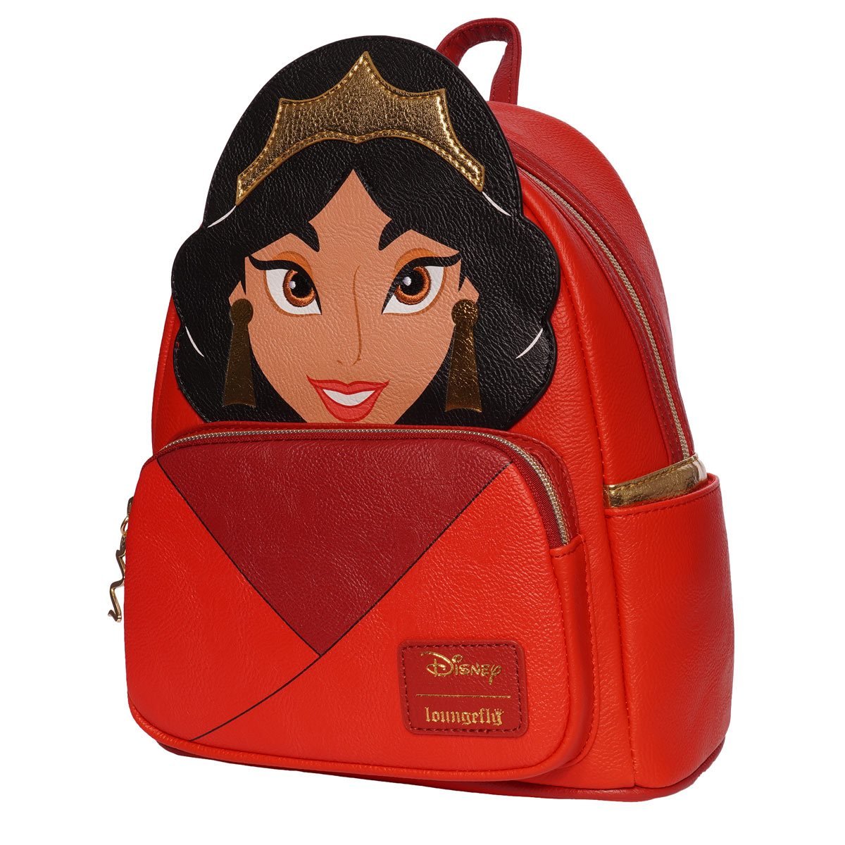 Loungefly Disney Aladdin Jasmine Red Cosplay Mini Backpack - Entertainment Earth Ex - Alternate Side View