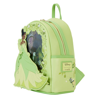 Loungefly Disney Princess and the Frog Tiana Lenticular Mini Backpack - Side View