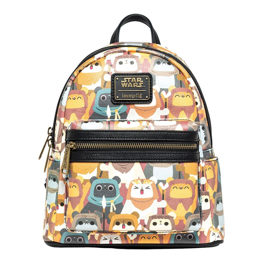 707 Street Exclusive - Star Wars Ewok Chibi Allover Print Mini Backpack - Front