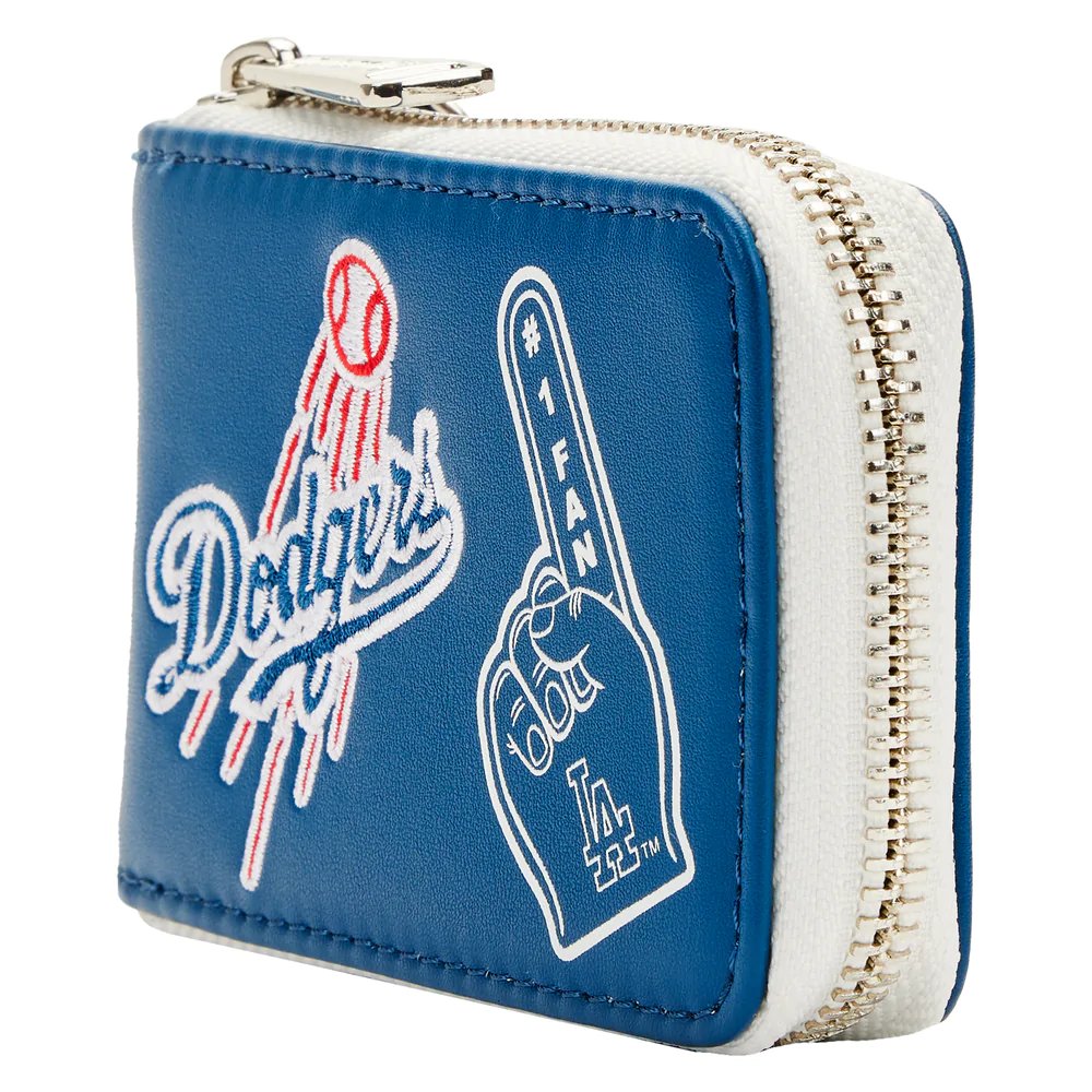 Loungefly MLB Los Angeles Dodgers Patches Accordion Wallet - Side