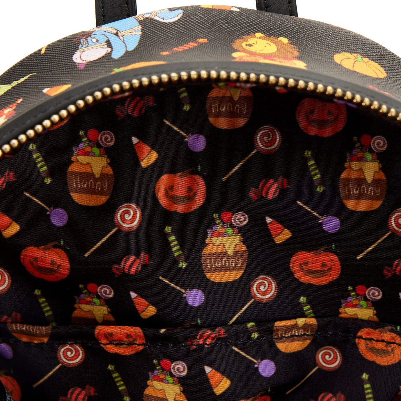 Loungefly Disney Winnie the Pooh Halloween Group Mini Backpack - Inteior Lining