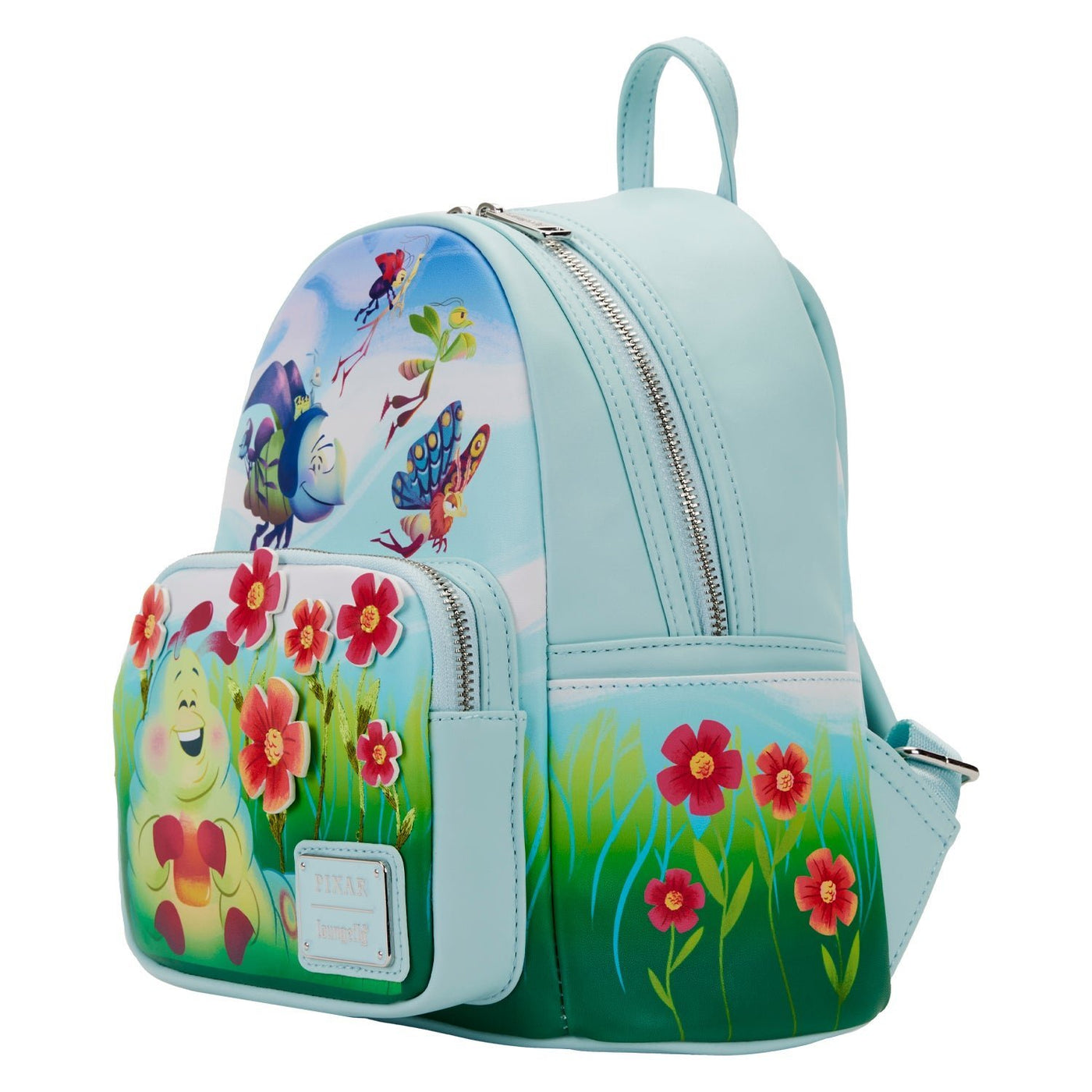 Loungefly Disney Pixar A Bugs Life Earth Day Mini Backpack - Side
