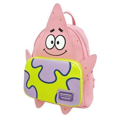 LOUNGEFLY X NICKELODEON PATRICK 20TH ANNIVERSARY COSPLAY MINI BACKPACK - SIDE