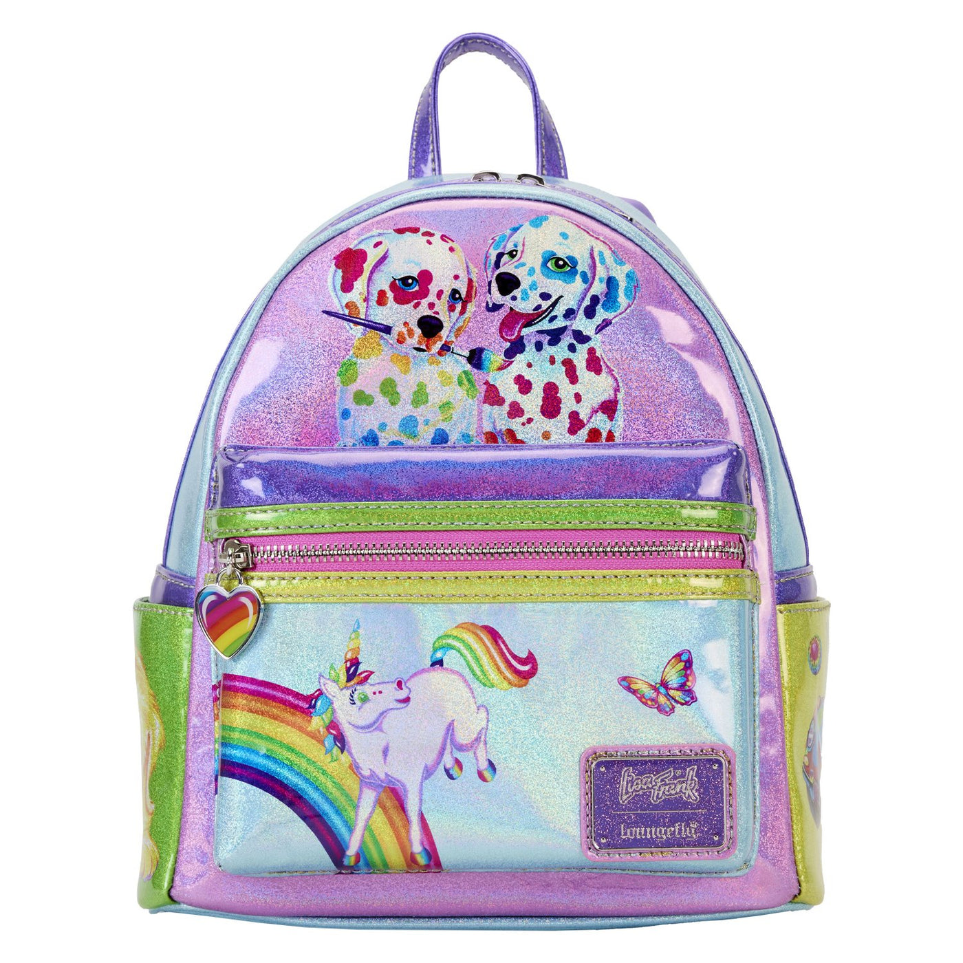 Loungefly Lisa Frank Color Block Mini Backpack - Front