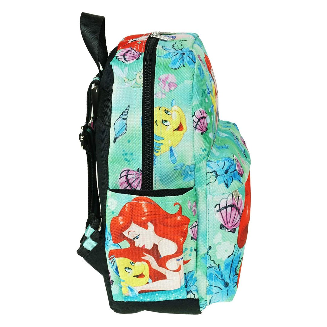 WondaPop Disney The Little Mermaid Ariel and Flounder Nylon Mini Backpack - Side 2