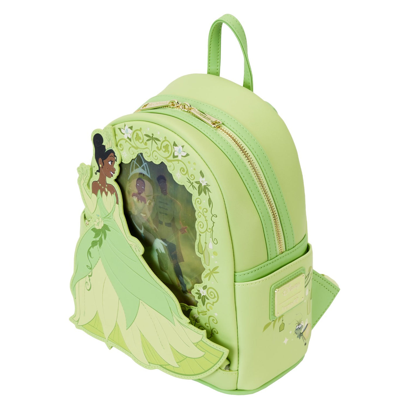 Loungefly Disney Princess and the Frog Tiana Lenticular Mini Backpack - Top View